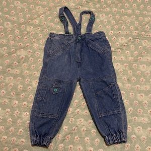 Vintage Joyeux gamins denim girls overalls sz 3t
